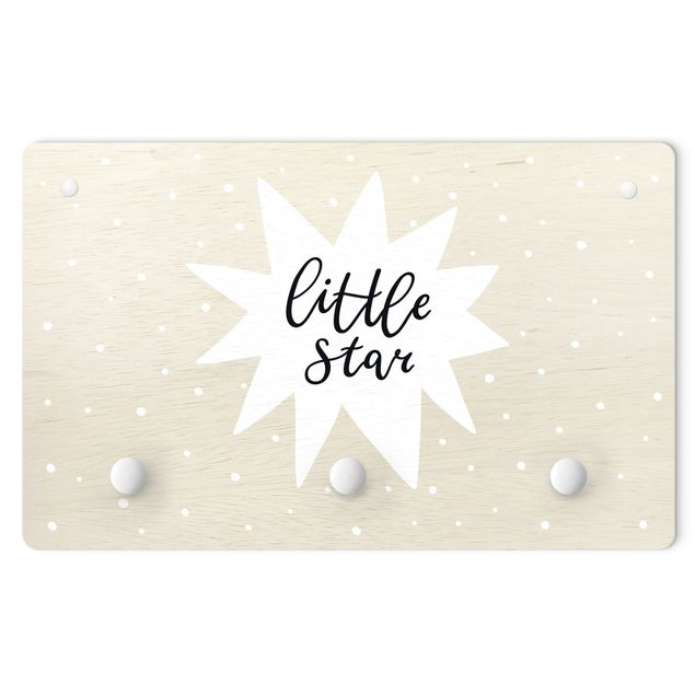 Bengaleiros de parede Text Little Star With Star White