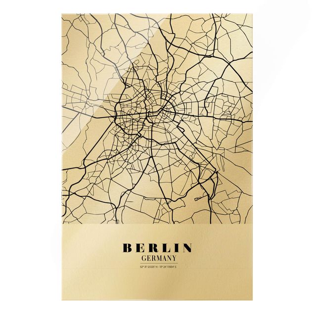 Quadros cidades Berlin City Map - Classic