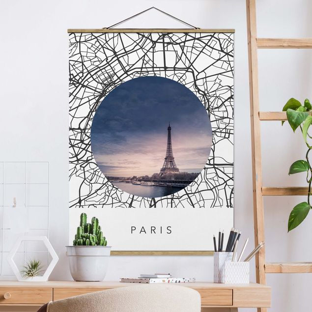 decoraçao cozinha Map Collage Paris