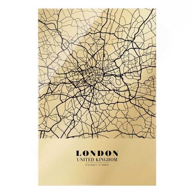 Quadros cidades London City Map - Classic