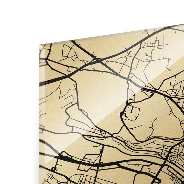 decoração quadros Zurich City Map - Classic