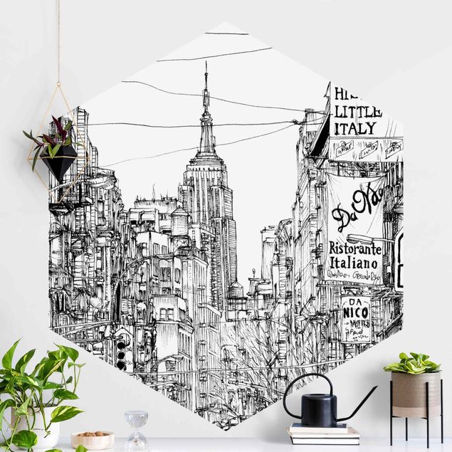 Papel de parede New York City Study - Little Italy