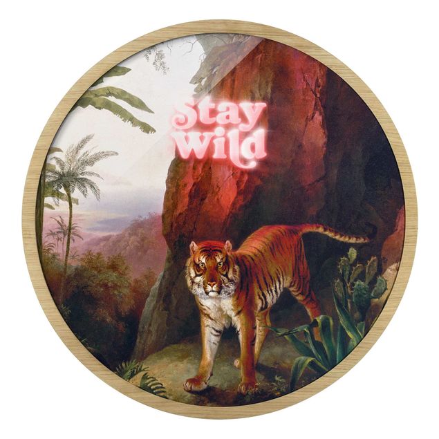 Quadros com moldura réplicas de quadros famosos Stay Wild Tiger