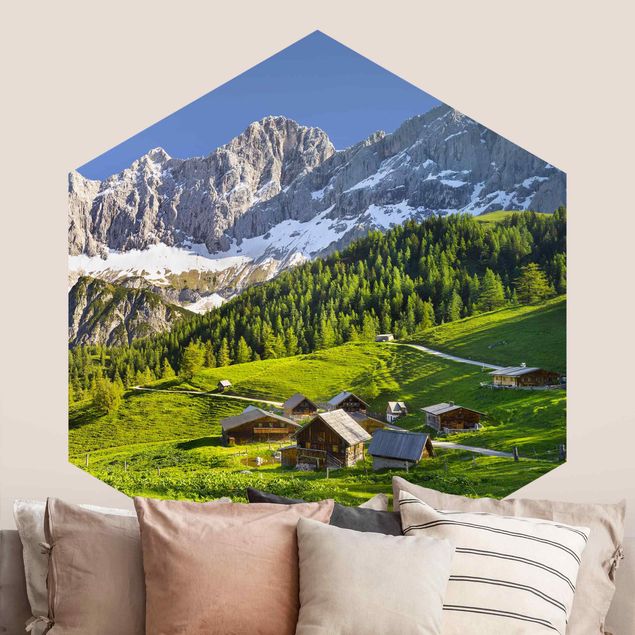 Papel de parede montanhas Styria Alpine Meadow