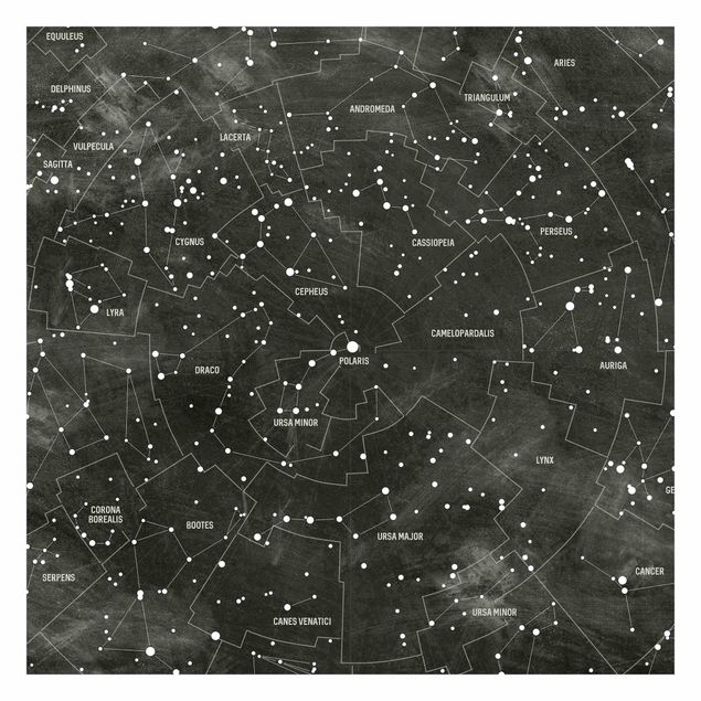 Papel de parede padrões Map Of Constellations Blackboard Look