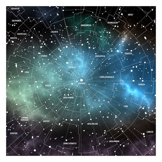 papel parede preto Stellar Constellation Map Galactic Nebula