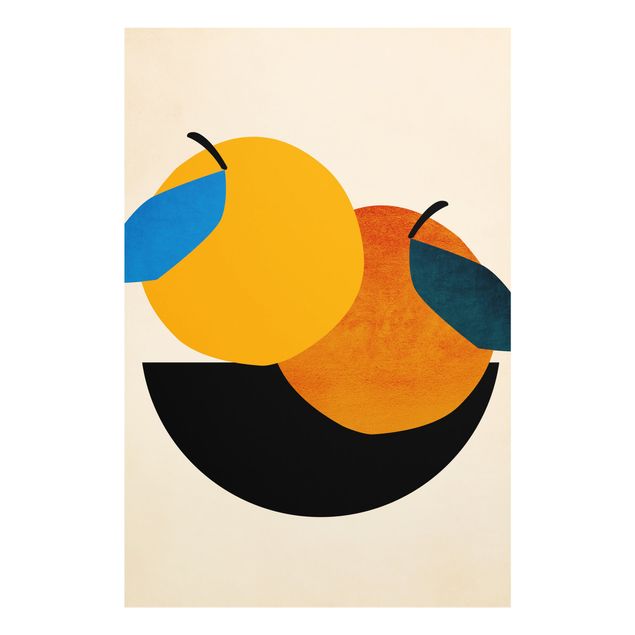 Quadros em laranja Still Life - Two Apples