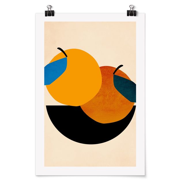 Posters abstratos Still Life - Two Apples