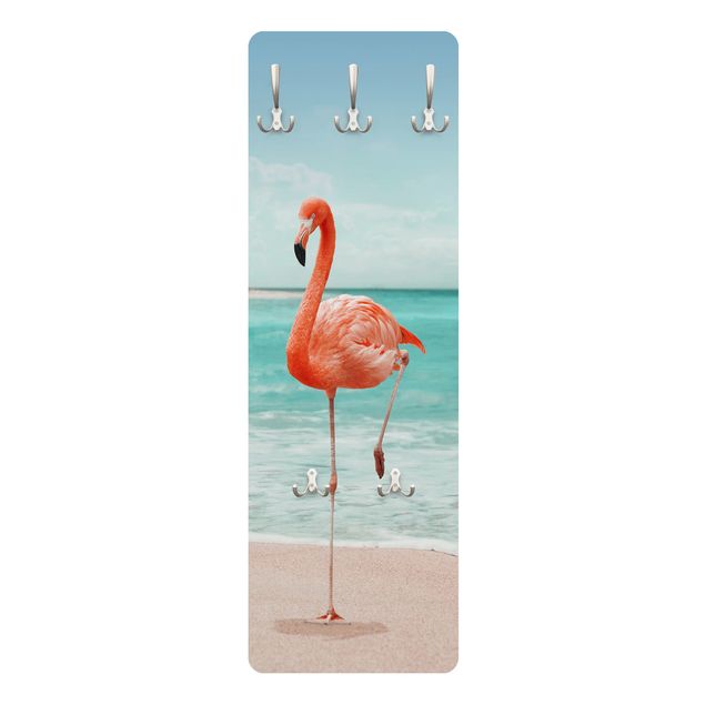 Quadros de Jonas Loose Beach With Flamingo