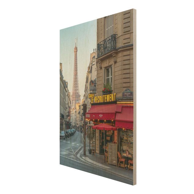 quadros em madeira para decoração Streets Of Paris