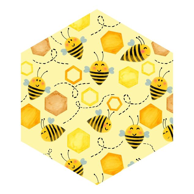 Quadros de Uta Naumann Sweet Honey With Bees Illustration