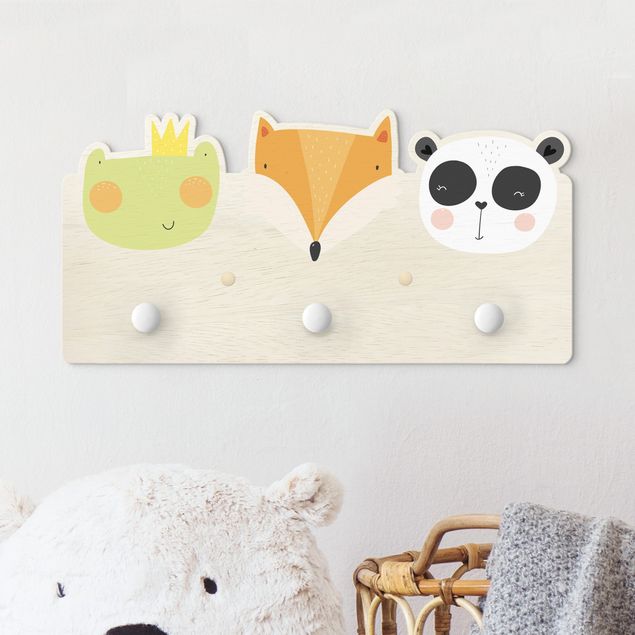decoração quarto bebé Cute Zoo - Frog Fox And Panda