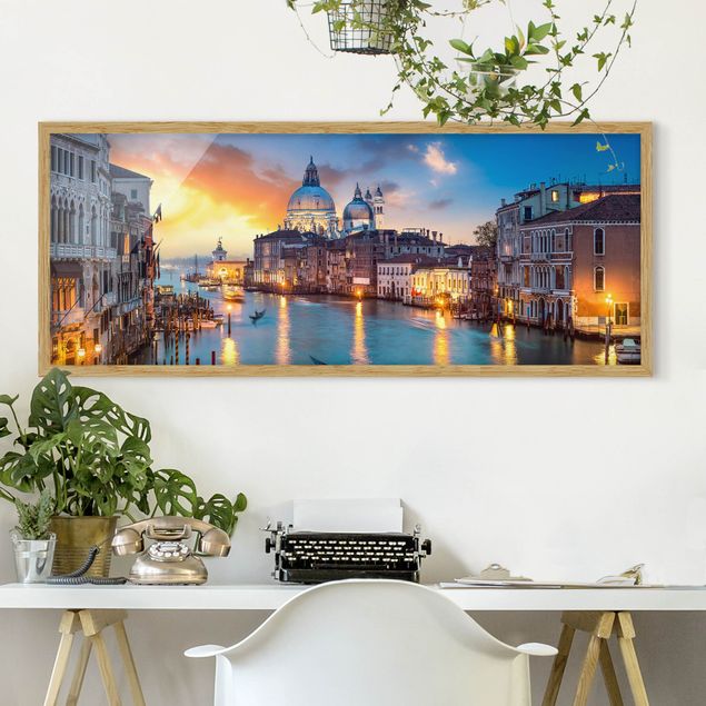 decoraçao para parede de cozinha Sunset in Venice