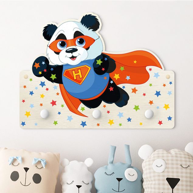 Decoração para quarto infantil Super Panda With Desired Letters