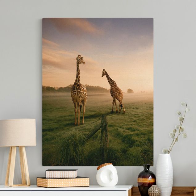 Telas decorativas girafas Surreal Giraffes