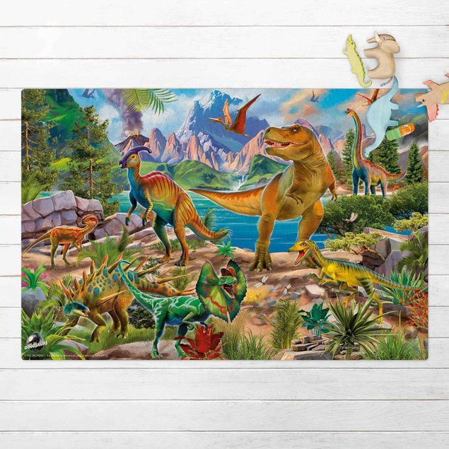 Decoração para quarto infantil T-Rex And Parasaurolophus
