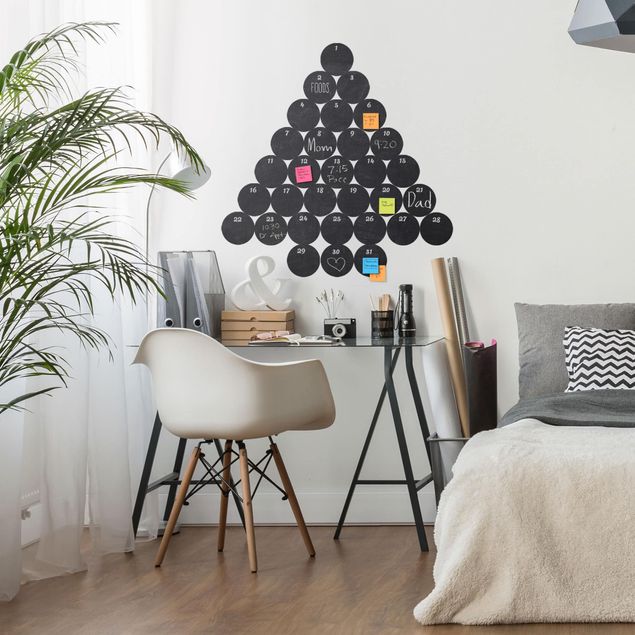 Películas autocolantes pretas Study - DIY Chalkboard Wallpaper