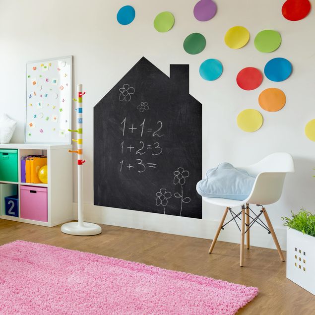 Películas autocolantes pretas Nursery - DIY Chalkboard Wallpaper