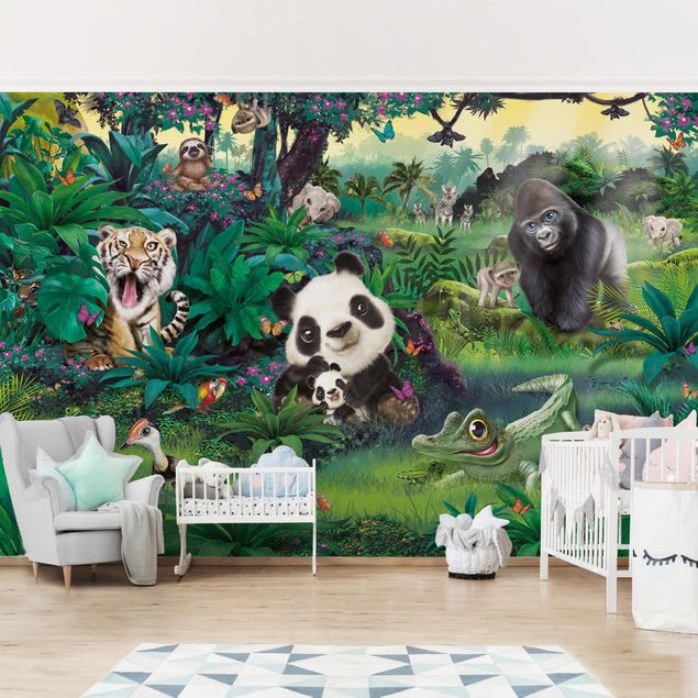 decoração quarto bebé Animal Club International - Jungle With Animals