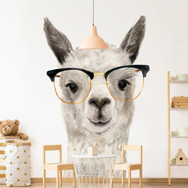 decoração para quartos infantis Hip Lama With Glasses I