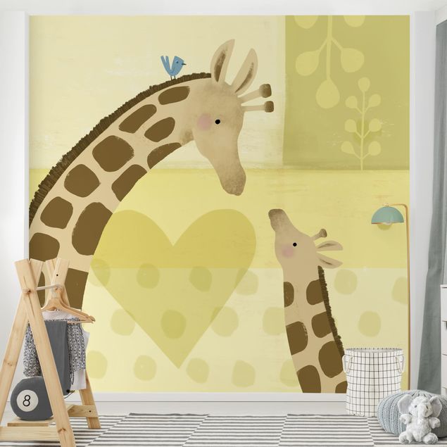 papéis de parede de animais Mum And I - Giraffes