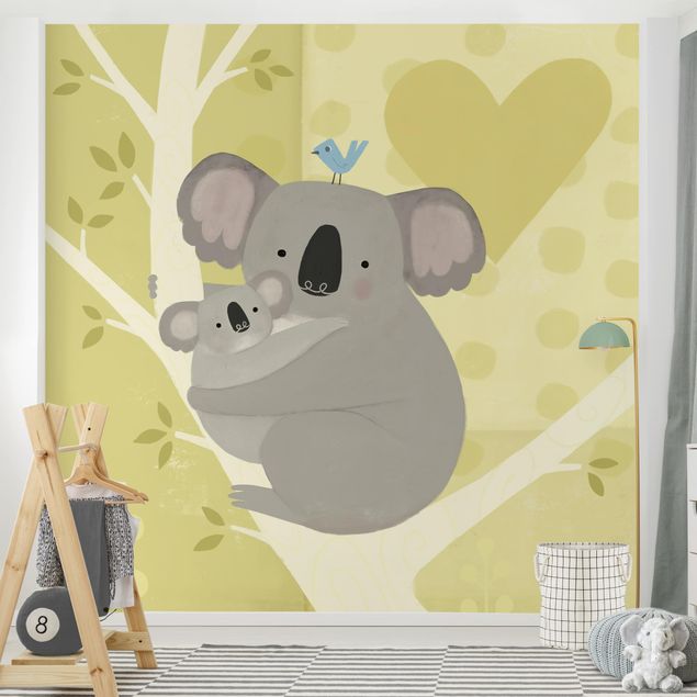 papel de parede para quarto de casal moderno Mum And I - Koalas