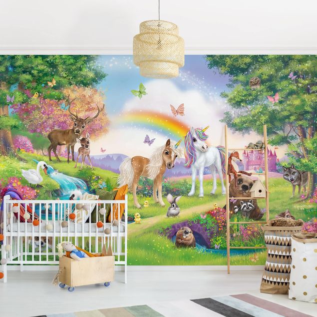Decoração para quarto infantil Animal Club International - Magical Forest With Unicorn