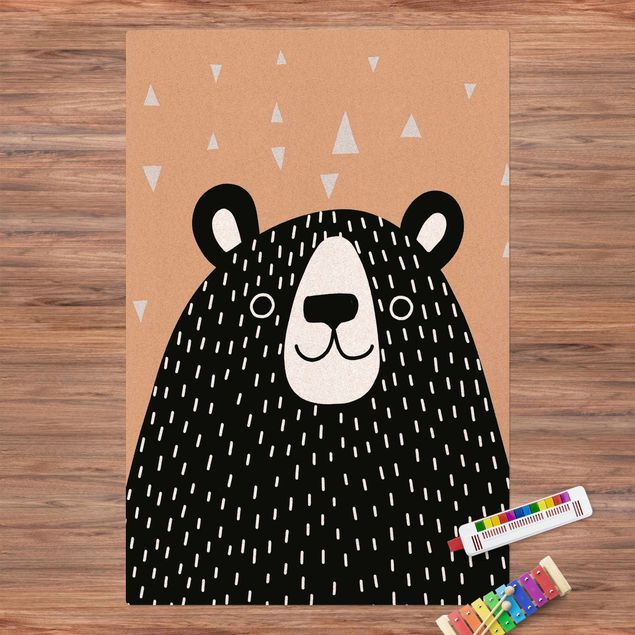 decoração para quartos infantis Zoo With Patterns - Bear