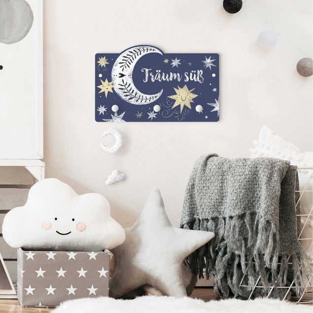 cabideiro de parede Dream Cute Moon And Stars