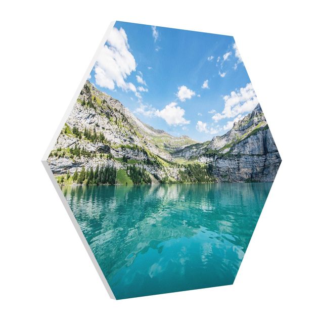 quadros de paisagens Divine Mountain Lake