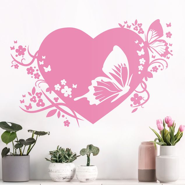 Autocolantes de parede plantas Stunning Heart