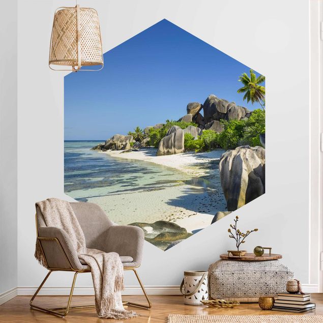 Papel de parede pôr-do-sol Dream Beach Seychelles