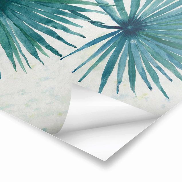 posters decorativos Tropicl Palm Leaves Close-up