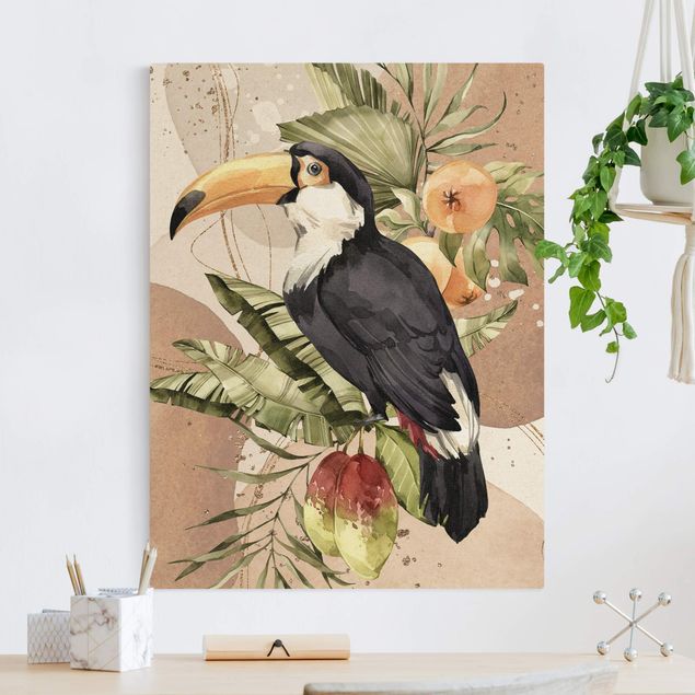 Telas decorativas aves Tropical Birds - Toucan