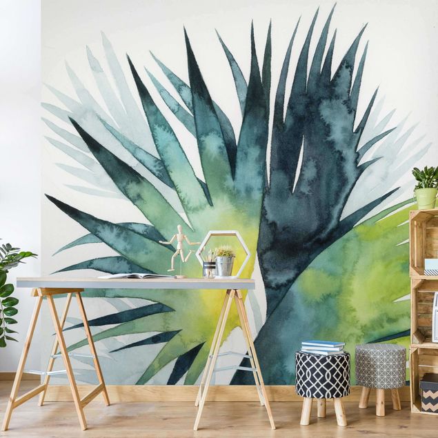 Papel de parede com flores Tropical Foliage - Fan Palm