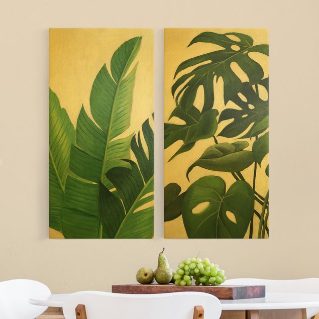quadro com flores Tropical Foliage Duo