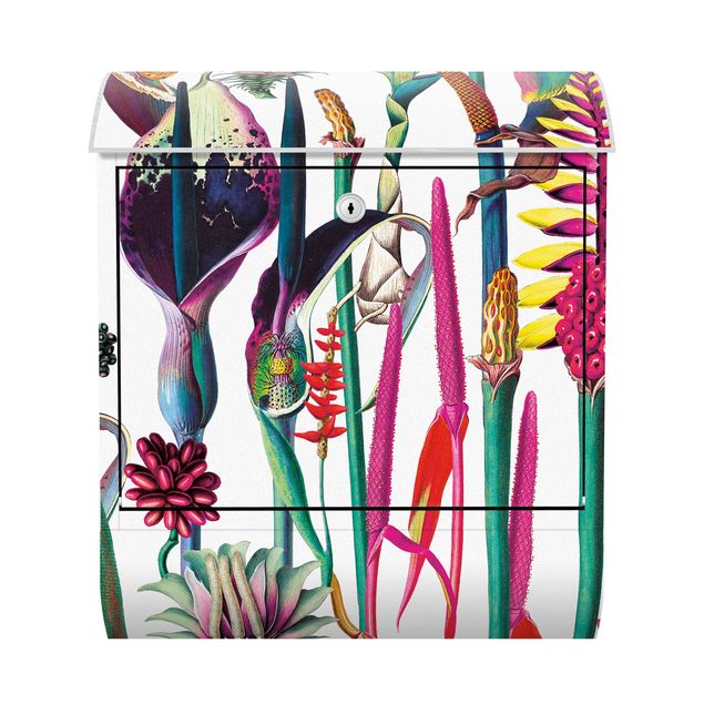 Caixas de correio multicoloridas Tropical Luxury Pattern XXL