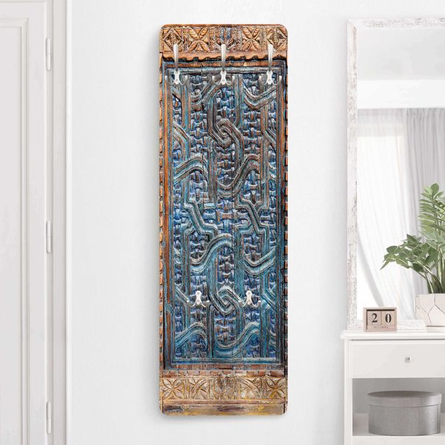 Cabides de parede imitação madeira Door With Moroccan Carving