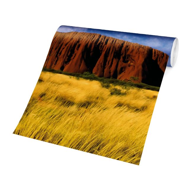 papel de parede com paisagem Uluru