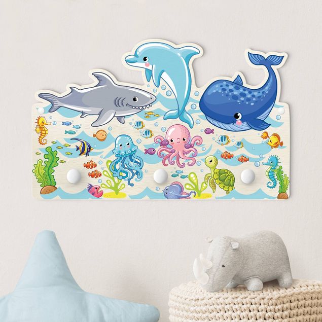 decoração quarto bebé Underwater World - Fish Set