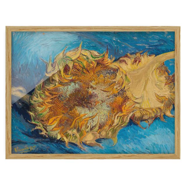 quadro com flores Van Gogh - Sunflowers