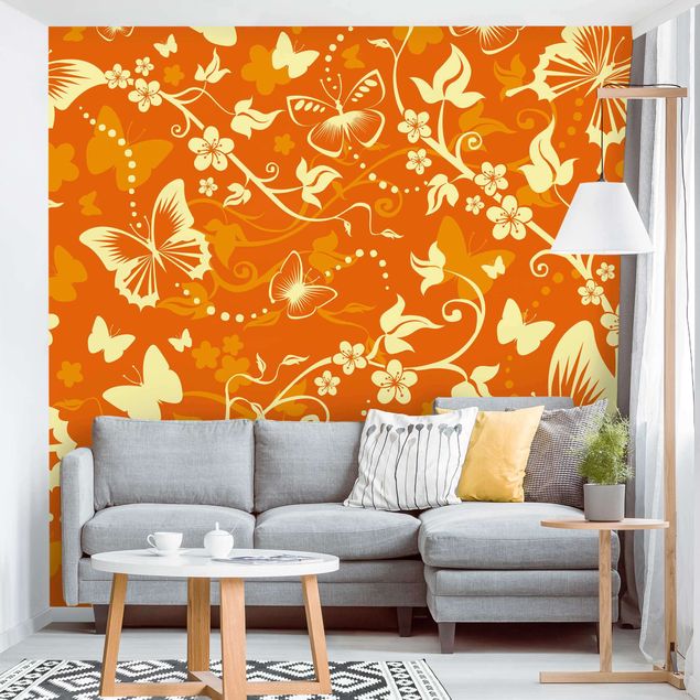 Papel de parede ornamental Enchanting Butterflies