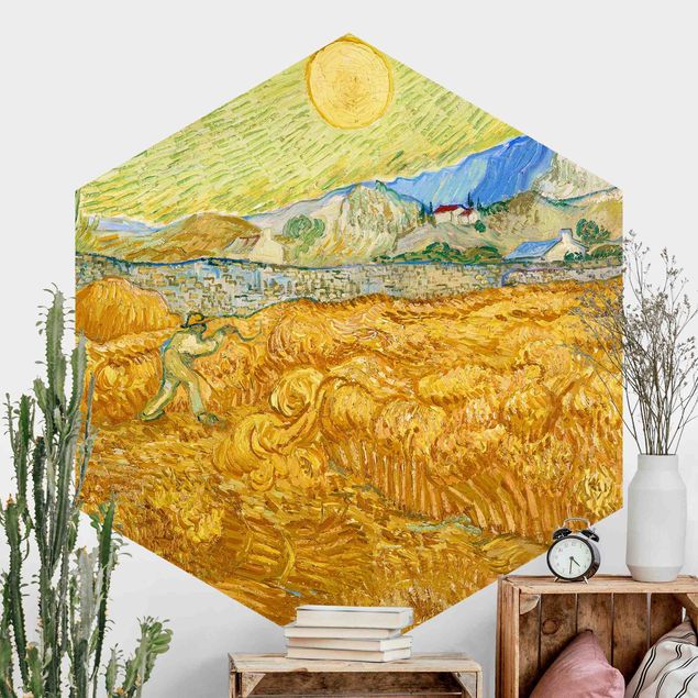 decoraçoes cozinha Vincent Van Gogh - Wheatfield With Reaper