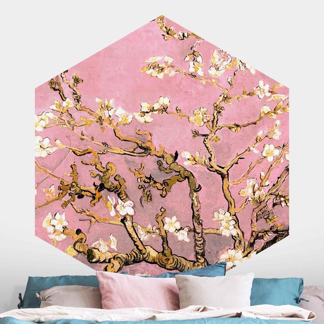decoraçao cozinha Vincent Van Gogh - Almond Blossom In Antique Pink