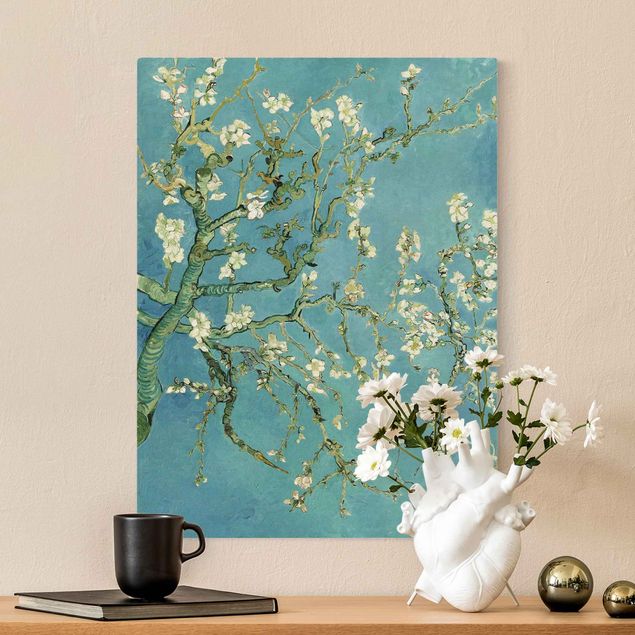 Quadros movimento artístico Impressionismo Vincent Van Gogh - Almond Blossom