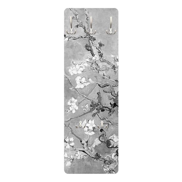 Quadros por movimento artístico Vincent Van Gogh - Almond Blossom Black And White