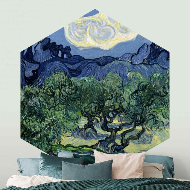 Quadros movimento artístico Impressionismo Vincent Van Gogh - Olive Trees