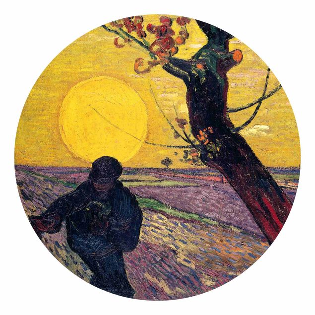 Quadros movimento artístico Pós-impressionismo Vincent Van Gogh - Sower With Setting Sun