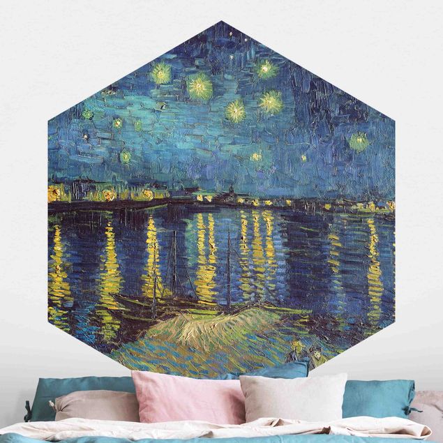 decoraçao para parede de cozinha Vincent Van Gogh - Starry Night Over The Rhone
