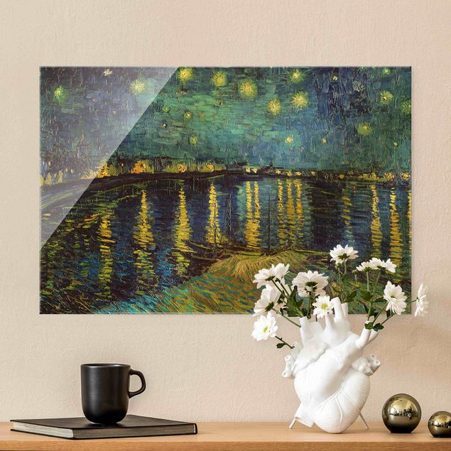 Quadros movimento artístico Impressionismo Vincent Van Gogh - Starry Night Over The Rhone